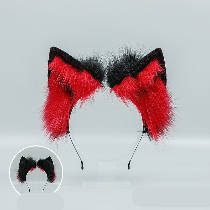 reveklemme kattører pannebånd ulvepoter cosplay kostyme karneval fancy festkostyme tilbehør 2025 - $22.99 –P7