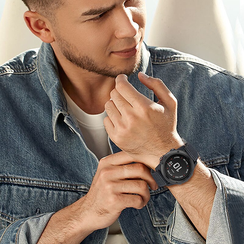 Watch Band for Garmin Fenix 7X 7S 7 Pro Approach S70 Epix Pro 42mm 47mm 51mm Instinct 2X Tactix 7 Amoled Forerunner 955 255 Enduro Marq Descent Quatix 20mm 22mm 26mm Nylon Replacement  Strap 20mm 2025 - $11.99 –P16