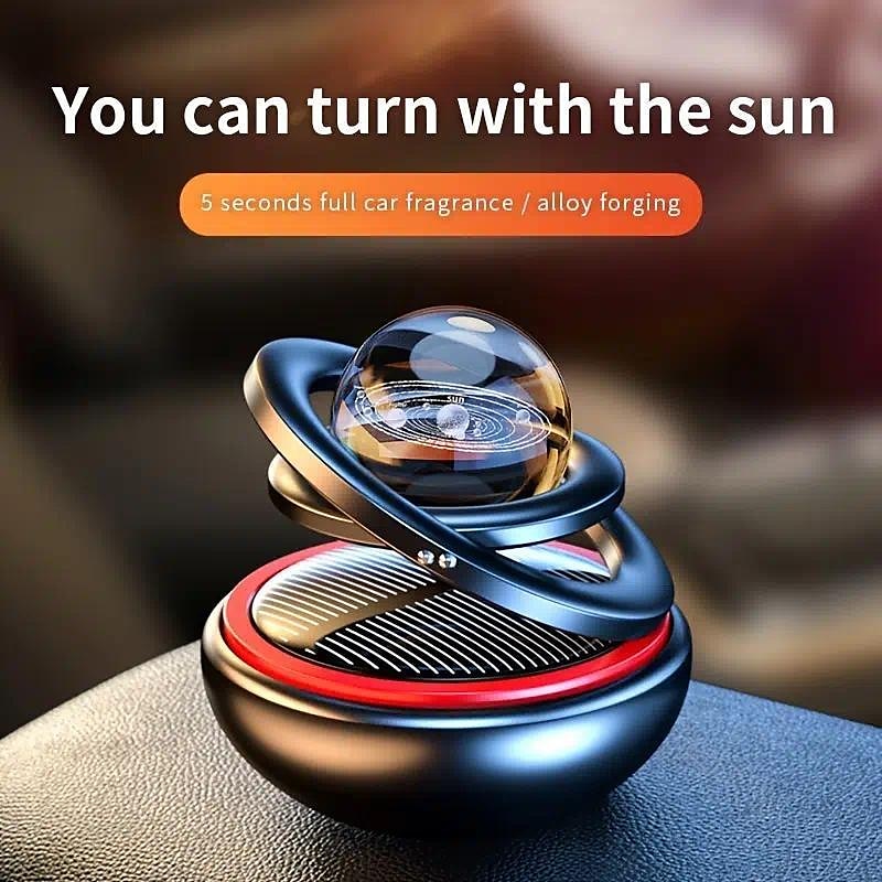 Rotating Solar Powered Car Aromatherapy Car Solid Perfume Air Freshener Air Purifier Car Interior Decoration Accessories 2025 - $24.99 –P2