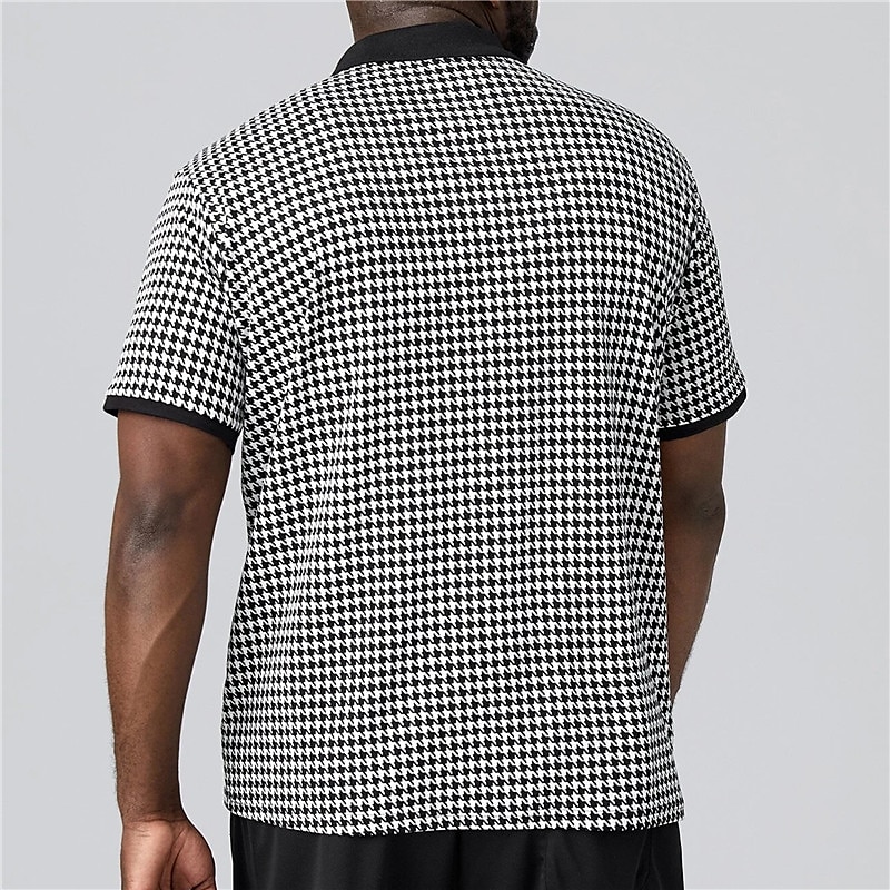 Bărbați Mărime Plus Tricou POLO Mare si inalt Plisat Răsfrânt Buton Manșon scurt Primavara vara Sport Modă Șic Stradă Designer În aer liber Stradă Topuri 2025 - $18.99 –P2