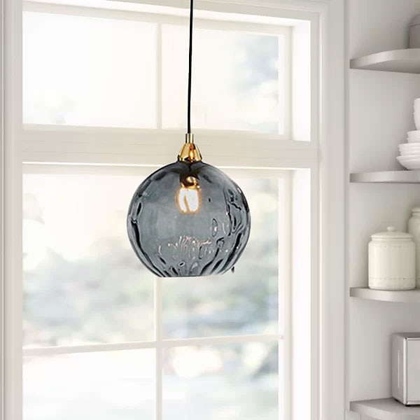 led pendentif lumières îlot de cuisine verre soufflé à la main éclairage marbre bleu moderne ferme foyer entrée luminaires plafond suspendu globe sur table de 2025 ? $151.99 –P7