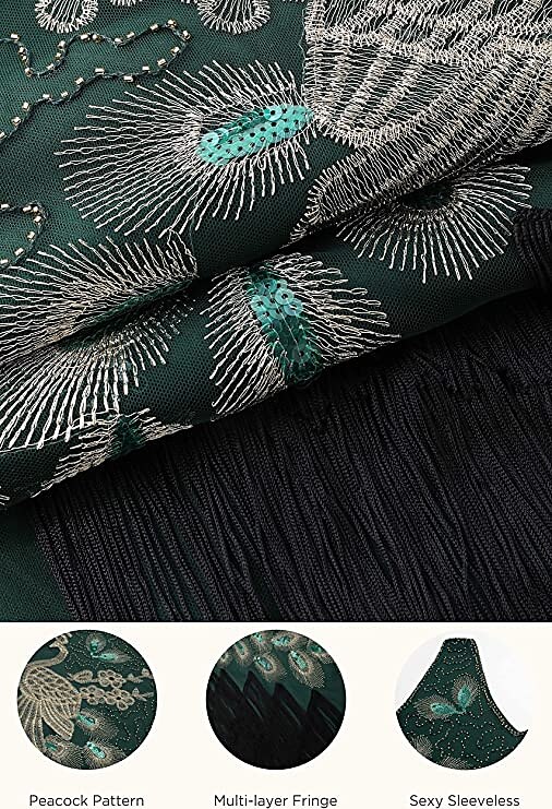 Retro Vintage Roaring 20s 1920s Flapper Dress Dress Outfits Necklace / Earrings The Great Gatsby Wedding Guest Sequins Tassel Fringe Women's Party / Evening Masquerade Wedding Reception Adults' Dress 2025 - $63.99 –P13