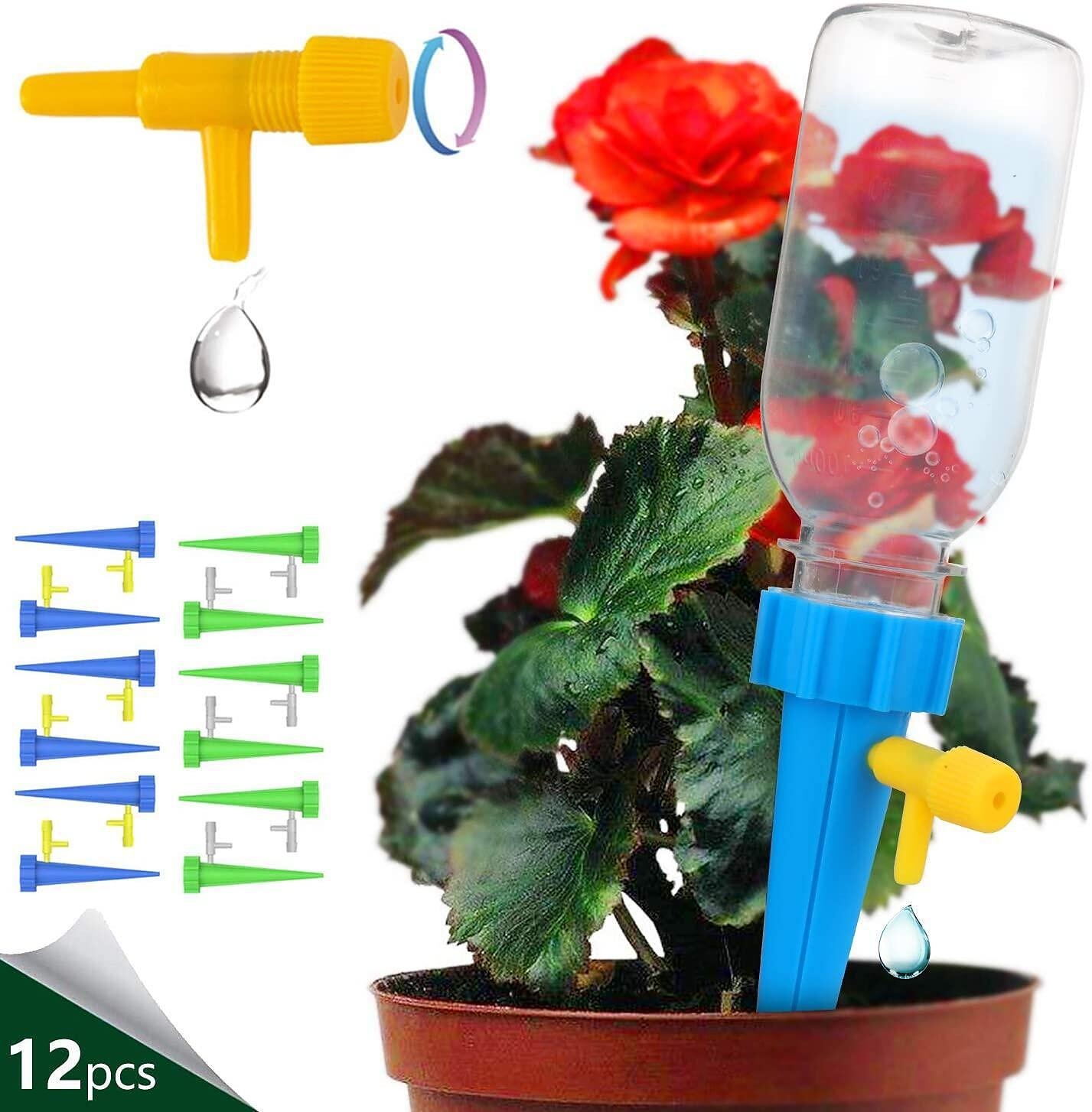 12 stk selvforsynt automatisk drypp vanning vanningssystem automatisk vanningspigg for planter blomst innendørs husholdning 2025 - $6.99 –P1