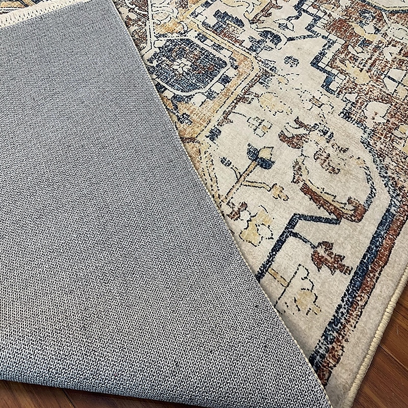 Retro Carpet Persian Living Room Rug Bedside Floor Mat Non-Skid Foldable Bedroom Imitation Cashmere Thickened Plush Carpet 2025 - $19.99 –P2