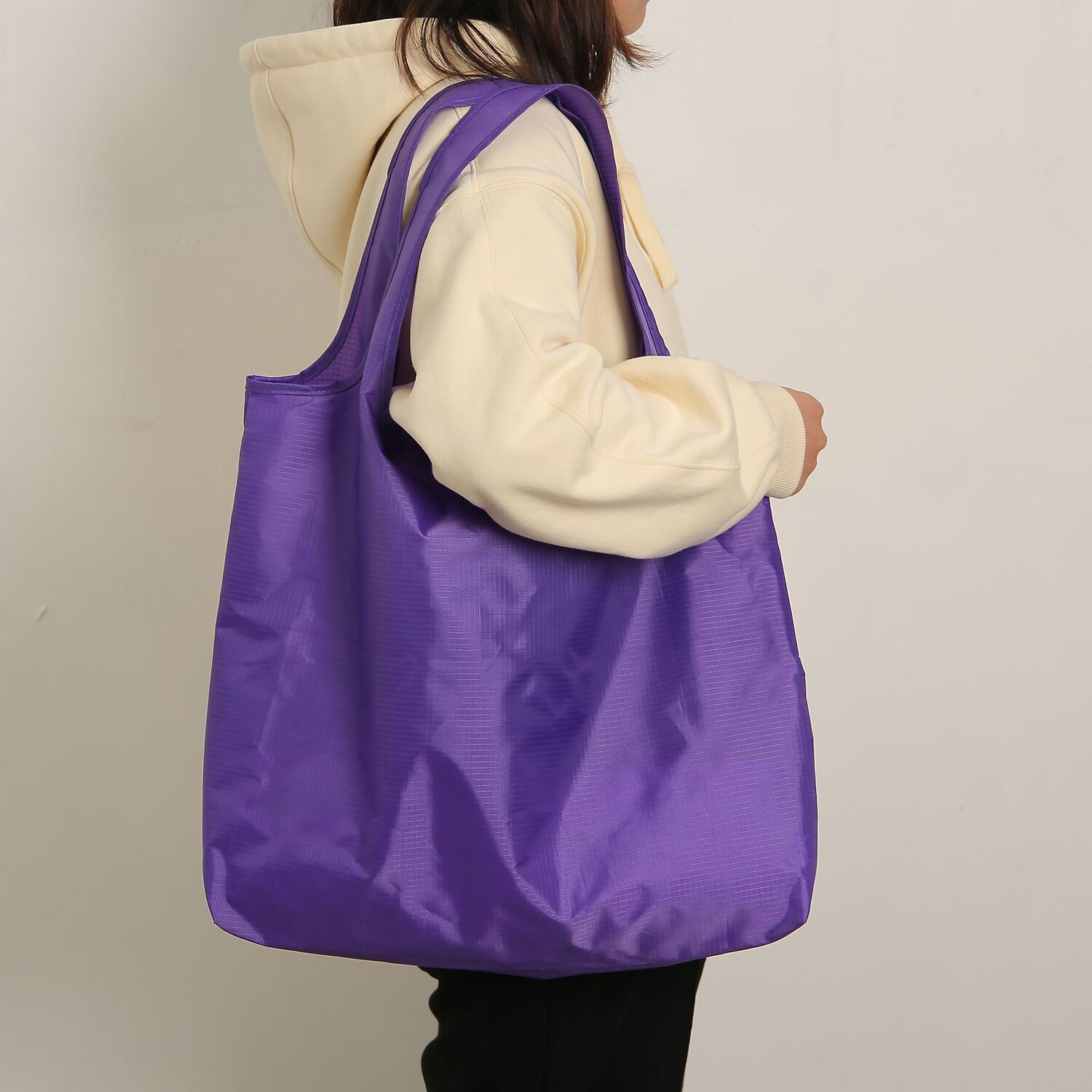 Reusable Nylon Tote Bag – Lightweight Foldable Shopping Bag with Large Capacity for Women, Men, Grocery, Travel & Daily Use 2025 - $11.99 –P1