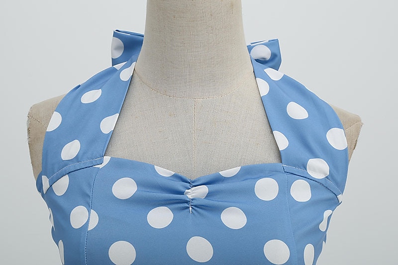 Anni 1950 Retrò Vintage Rockabilly Lunghezza al ginocchio Abito da cocktail Fascia Abito Swing Senza maniche Fiocco Pois Aderente & Svasato All'americana Costume Per donna Carnevale San Valentino del 2026 a $37.99 –P6