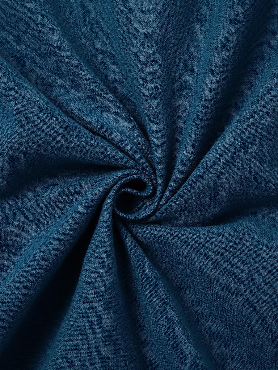 Femmes Noir Blanche bleu marine Été Printemps Robe Midi Robes inspirées du lin Robe Décontractée Robe fourreau Classique Occasionnel Extérieur Vacances Quotidien Coupe régulière Couleur Unie Col ras de 2025 ? $32.99 –P3