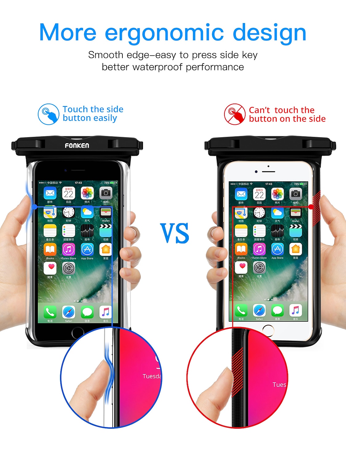 Full View Waterproof Case for Phone Underwater Snow Rainforest Transparent Dry Bag Swimming Pouch Big Mobile Phone Covers 2025 - $15.99 –P3