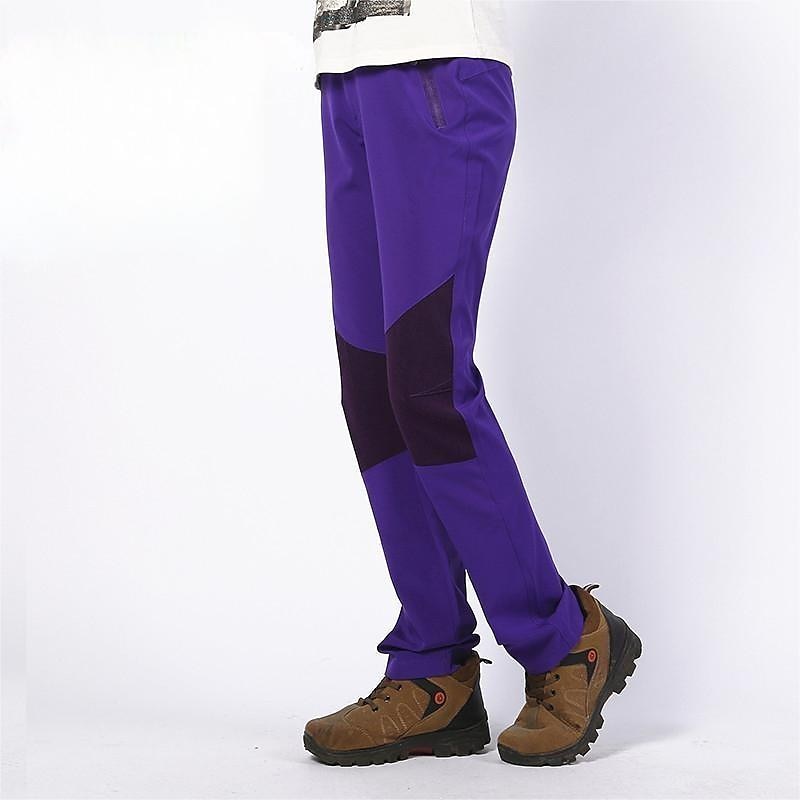 Women's Hiking Pants Trousers Patchwork Outdoor Regular Fit Breathable Soft High Elasticity Comfortable Bottoms Full Length Elastic Waist Blue Purple Camping / Hiking Fishing Climbing S M L XL 2025 - $36.99 –P5