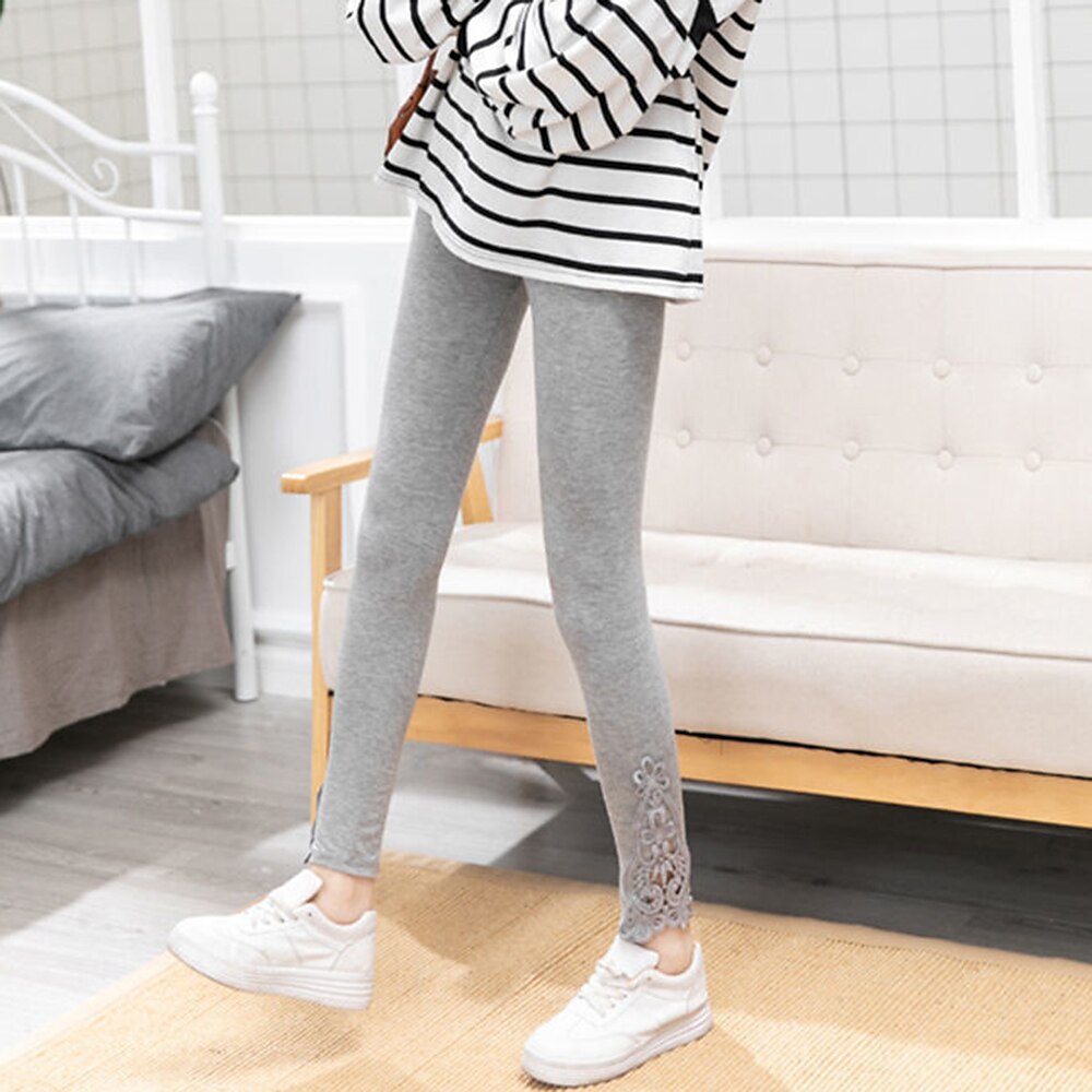 női leggings egyszínű fekete fehér divatos bokáig érő alkalmi napi 2025 - $12.99 –P13