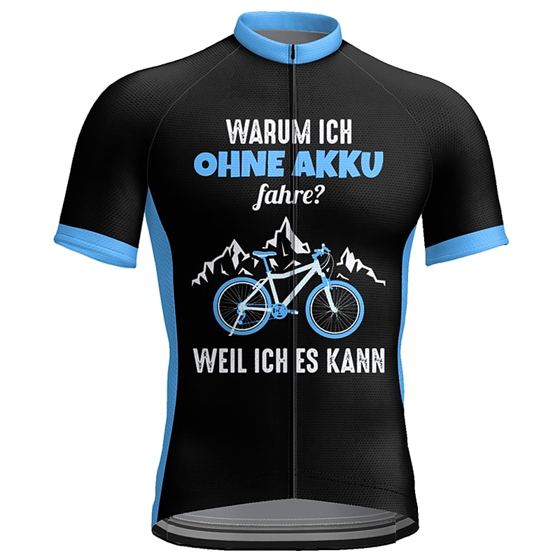 Herr Cykeltröja Grafisk Bokstav & Nummer Rolig Kortärmad Cykel Tröja Överdelar med 3 bakfickor Bergscykling Vägcykling Snabb tork Reflexremsa Bakficka Fuktabsorberande sporter Gul Röd Blå Kläder 2025 - $29.99 –P6