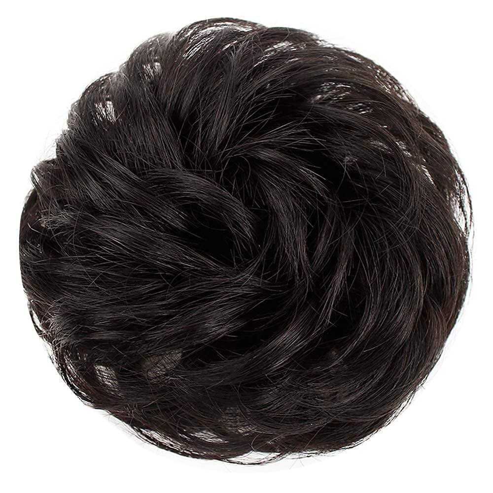 100% remy de cheveux humains extension de chignon désordonné chignon en désordre chouchous extension bouclés ondulés désordonné 100% remy extensions de cheveux humains chignon pour les femmes chignon de 2025 ? $18.99 –P4