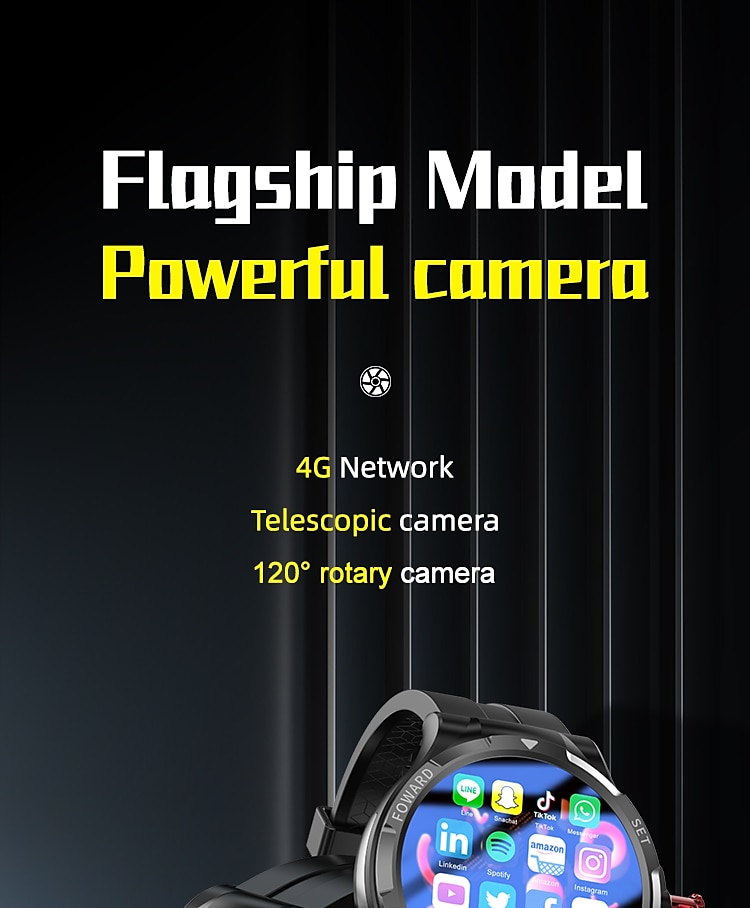 iMosi V10 Умные часы 1.43 дюймовый Смарт Часы 4G Педометр Напоминание о звонке Датчик для отслеживания активности Совместим с Смартфон Мужчины 2025 - $181.99 –P1