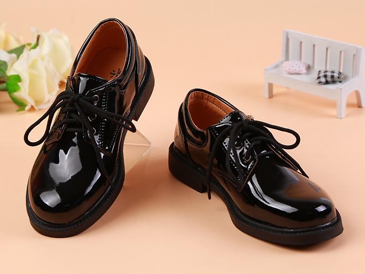 Boys Kids Leather Patent Formal Black Party Oxford Wedding Prom Dress Shoes  US 