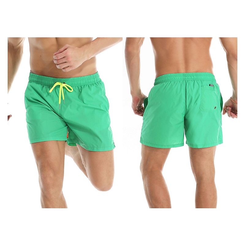 Men's Board Shorts Swim Shorts Swim Trunks Summer Shorts Beach Shorts Drawstring Elastic Waist Plain Quick Dry Short Daily Holiday Hawaiian Boho Black Yellow Micro-elastic 2025 - $18.99 –P6
