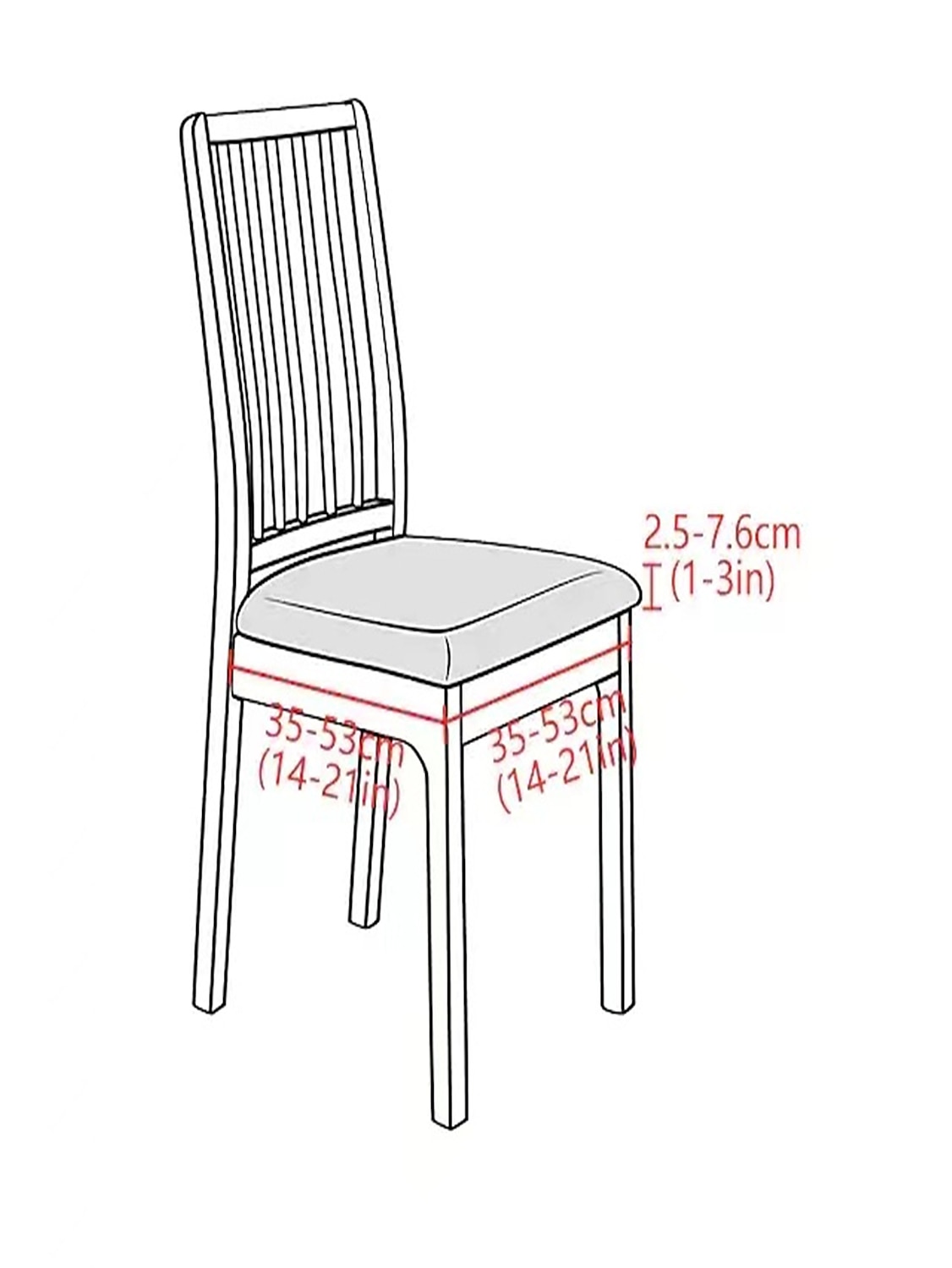 capa de cadeira de jantar capa elástica para cadeira boho capa de assento removível lavável protetor de cadeira capas de almofada para jantar, escritório de 2025 por $5.99 –P1
