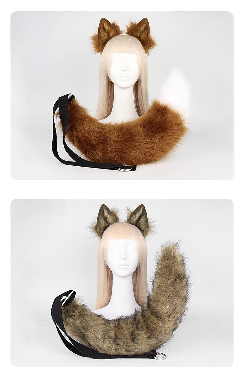pince à queue de renard oreilles de chat pattes de loup gants costume de cosplay carnaval fantaisie accessoires de costume de fête de 2025 ? $37.99 –P2
