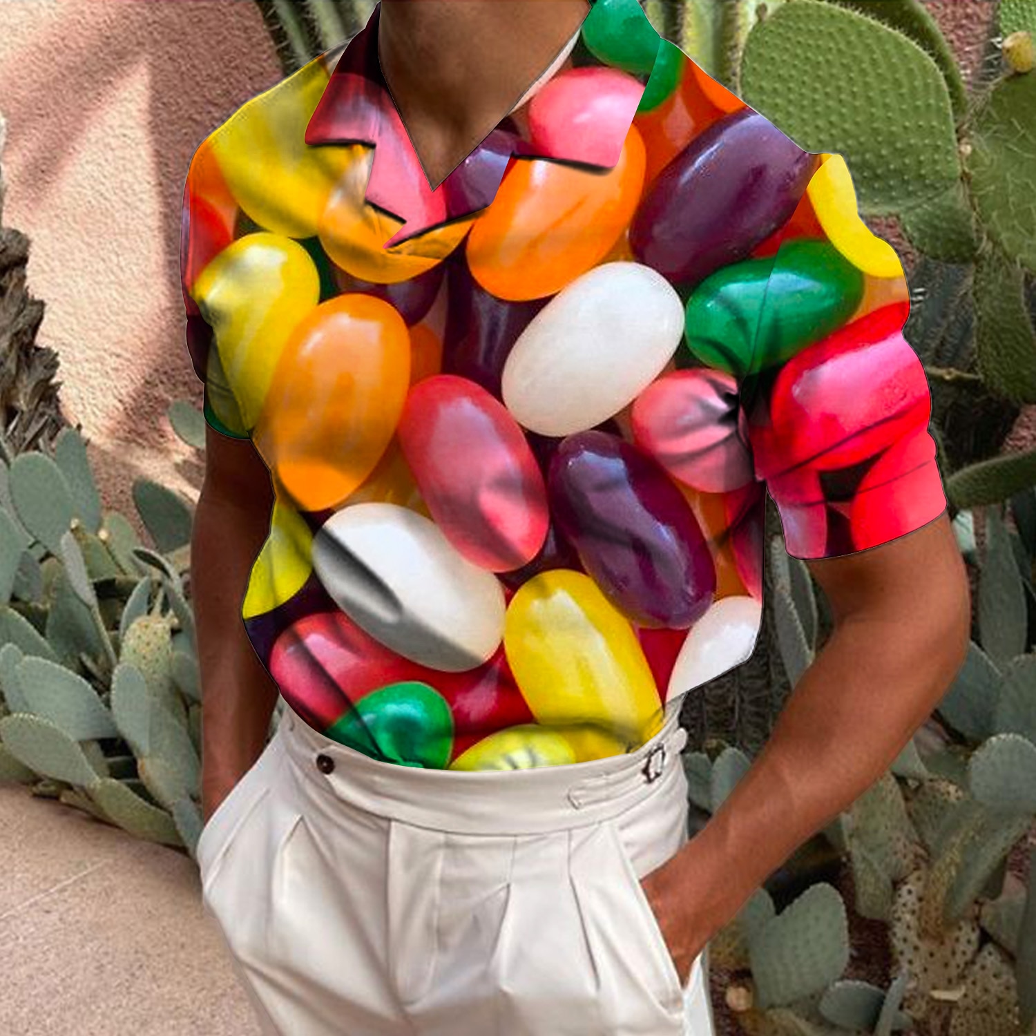 Bărbați 3D Print Tricou POLO Cămașă de golf Manșon scurt Cămașă Răsfrânt Casual Zilnic Tipărire 3D Alb+Roșu Negru / Roșu Roz Îmbujorat Roșu-aprins Mov Deschis Imprimeu Buton în jos Îmbrăcăminte Mod 2025 - $22.99 –P5