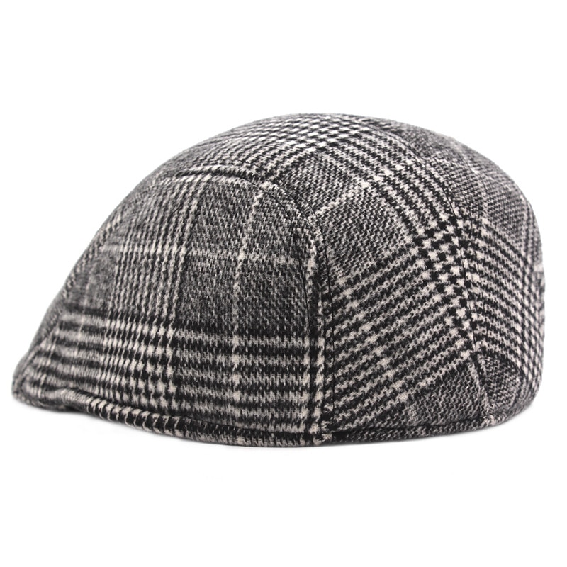 Pánské PLacatá čepice Tweed Cap Světle šedá Tmavě šedá Bavlna Šik ven stylové Móda 20. let Venkovní Denní Jdeme ven Mříž Teplý 2026 - $16.99 –P5