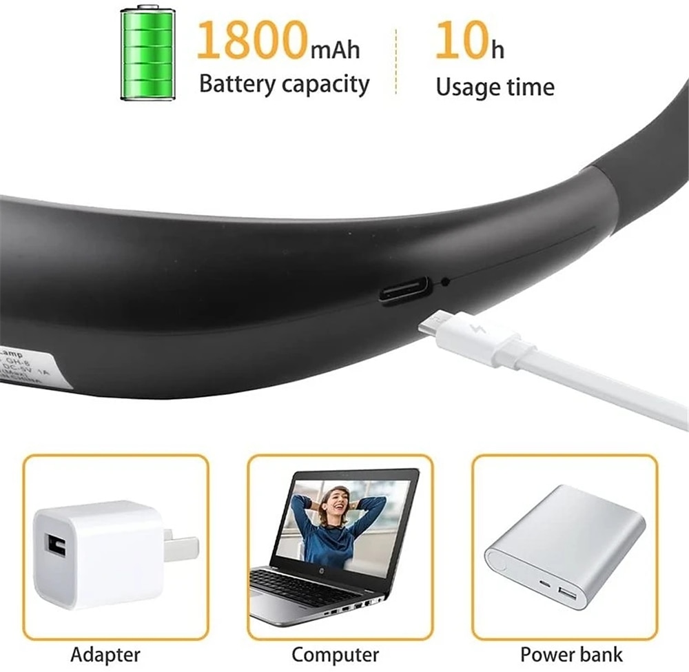 LED Neck Light Book Light for Reading Dimmable Handsfree Flexible Hug Light Hug Light Novelty Reading Lamp Night Light Flashlight 2025 - $24.99 –P3
