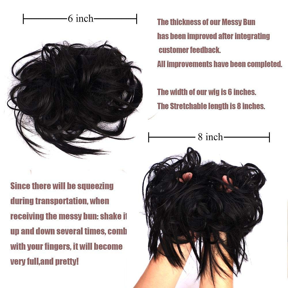 Messy Hair Bun Tousled Updo Hair Scrunchies Extension With Elastic Rubber Band Messy Hair Accessories Hair Pieces for Women 2026 - $16.49 –P2