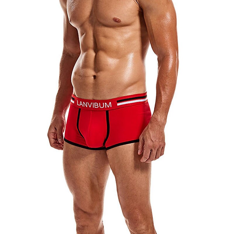 Men's 2 Packs Briefs Polyester Breathable Soft Color Block Mid Waist Black White 2025 - $12.99 –P3