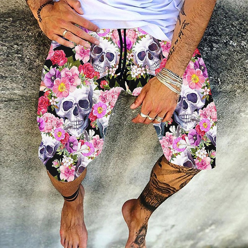 Homens Calção Shorts de verão Shorts de praia Shorts casuais Com Cordão Cintura elástica Gráfico Conforto Respirável Comprimento do joelho Ao ar livre Feriado Para Noite Roupa de rua Havaiana 1 2 de 2025 por $18.99 –P5