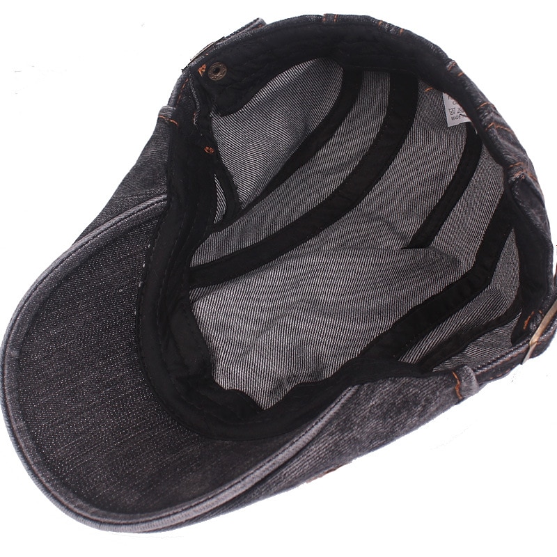 Men's Flat Cap Black Blue Denim Streetwear Stylish 1920s Fashion Outdoor Daily Going out Plain Warm 2026 - $18.99 –P5