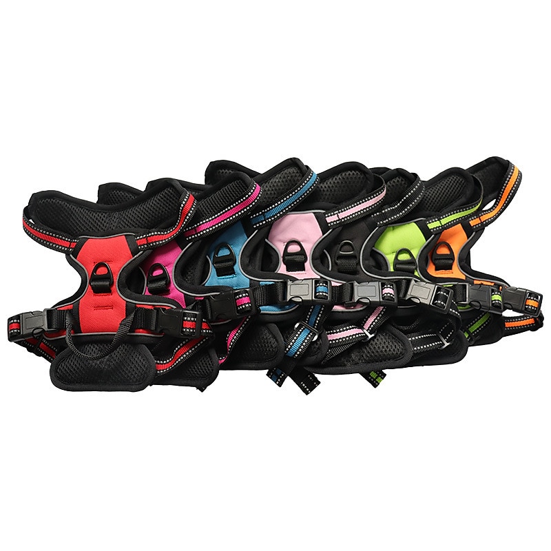 Pet Reflective Saddle Chest Strap Dog Explosion-proof Shock Absorption Comfortable Vest Medium And Large Dog Traction Walking Dog Chest Back 2025 - $25.99 –P5