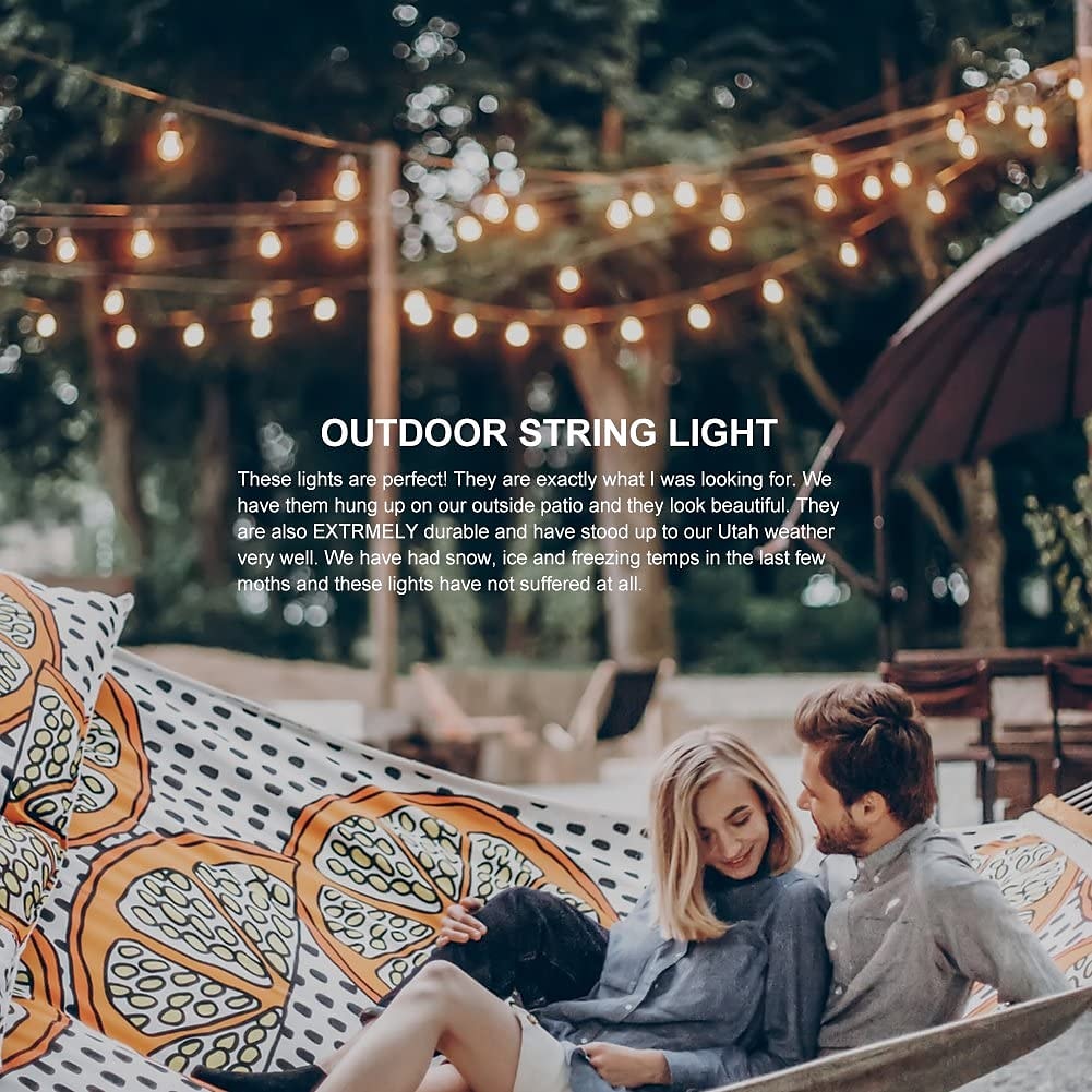 Globe String Lights Outdoor 5M 10Bulb/10M 20Bulb S14 Edison Plastic LED Bulb Patio Lights  ETL Listed Waterproof IP65 Plastic Hanging Lights String for Outside Backyard Garden 2025 - $26.99 –P6