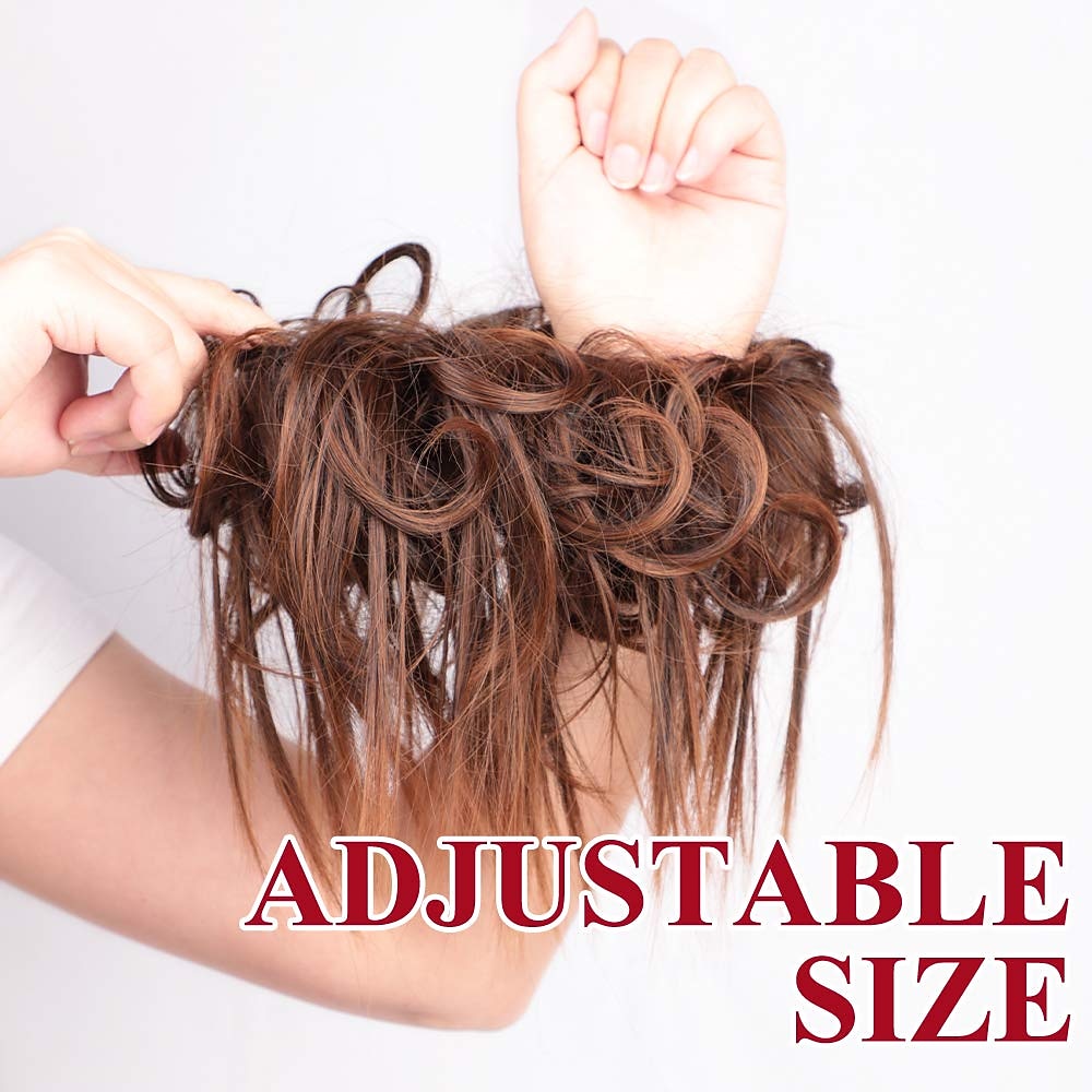 Messy Hair Bun Tousled Updo Hair Scrunchies Extension With Elastic Rubber Band Messy Hair Accessories Hair Pieces for Women 2026 - $16.49 –P5