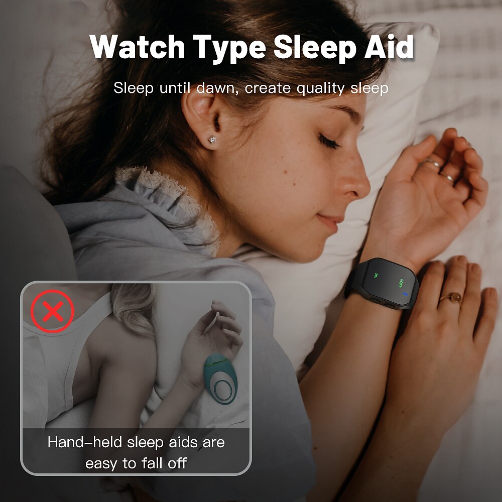 New Ems Intelligent Sleep Device Fast Sleep Rest Hypnosis Insomnia Artifact Wristband Watch Microcurrent Sleep Aid Instrument 2025 - $22.99 –P5