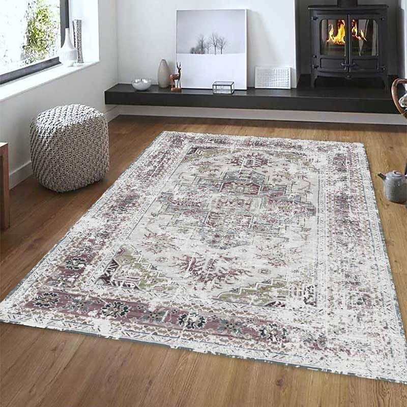 persisk hjem fortykket retro teppe salongbord teppe stue gulvmatte soverom rom imitert kashmirteppe 2025 - $25.99 –P1