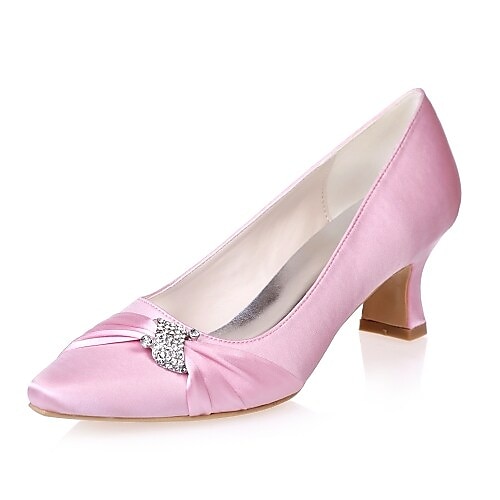 Women's Mother of the Bride Dress Pumps, Pointed Toe Low Kitten Heel Shoes with Sparkly Accent – Wedding Ceremony, Reception & Formal Events, Multiple Colors Available 2026 - HK $569.56 –P1
