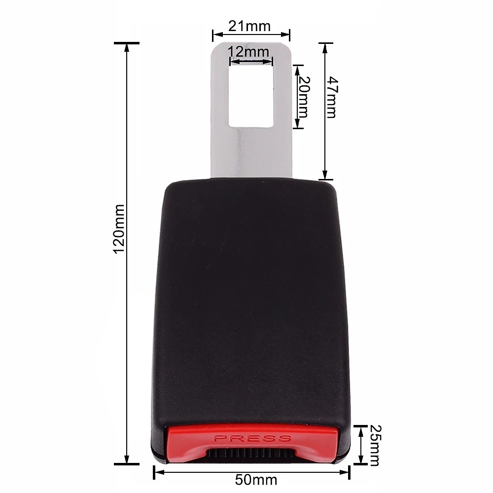 Seat Belt Silencer Clip Safety Belt Buckle Seat Belt Extender 45 Steel Seat Belt Clip Extension Plug Seatbelt Clip for Only 20mm-22mm Tongue 2025 - $16.99 –P3
