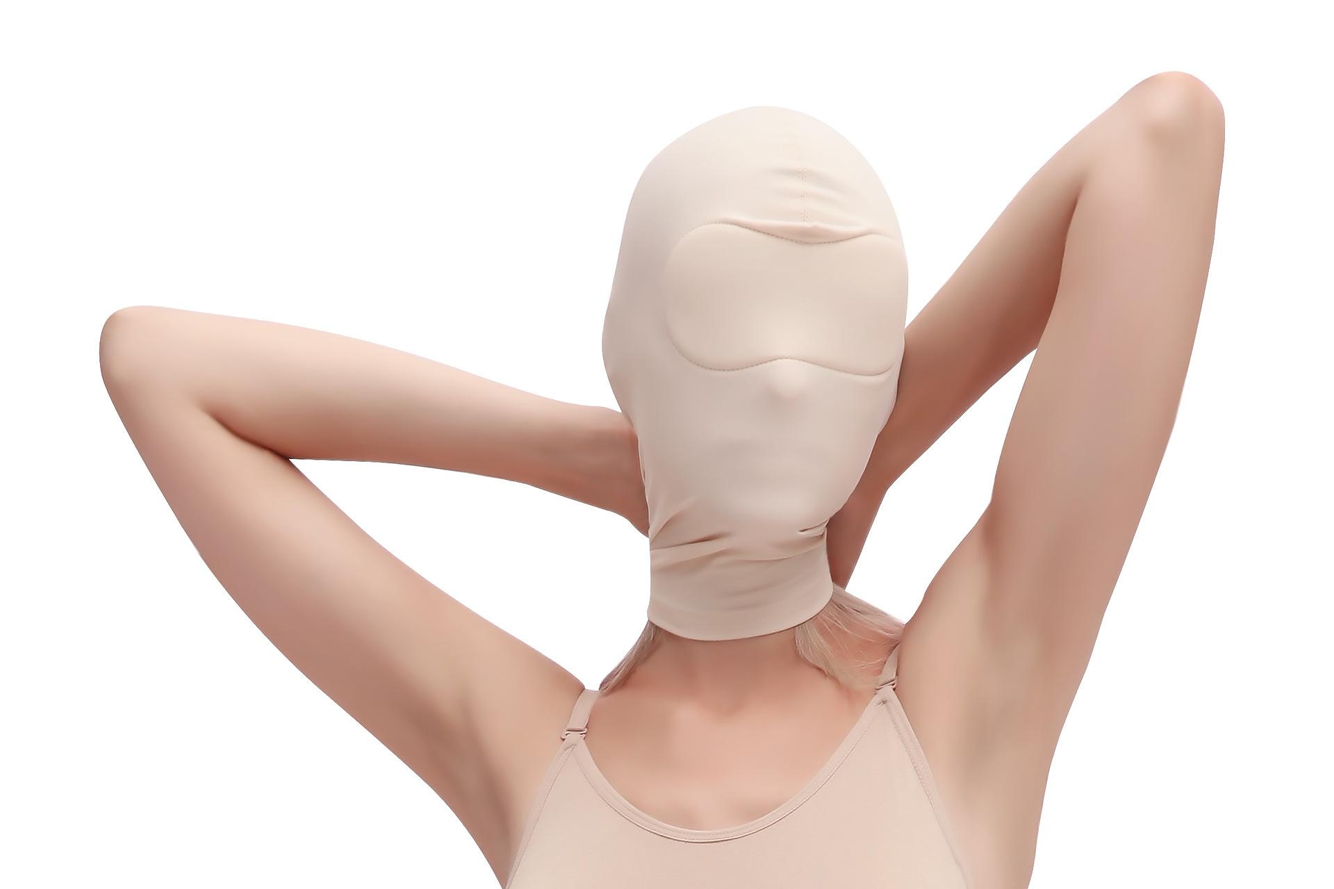 כיסוי מלא zentai hood mask אלסטי שחור נושם עיניים פקוחות עיניים פתוחות מסכת bdsm bondage cosplay תחפושת כיסוי ראש לשני המינים 2026 - $15.99 –P2