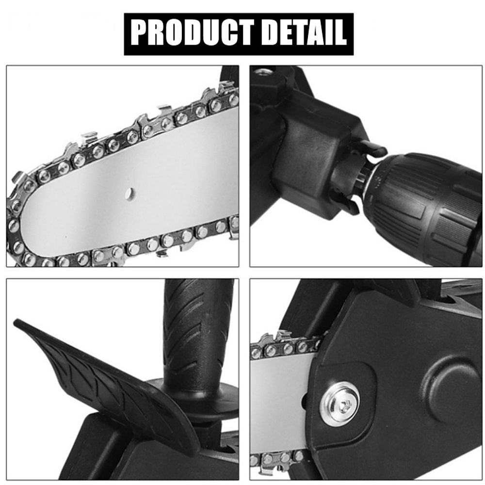 6" Mini Chainsaw Adapter Electric Drill Converter Into Electric Chain Saw Pruning Saw 2025 - $19.99 –P2