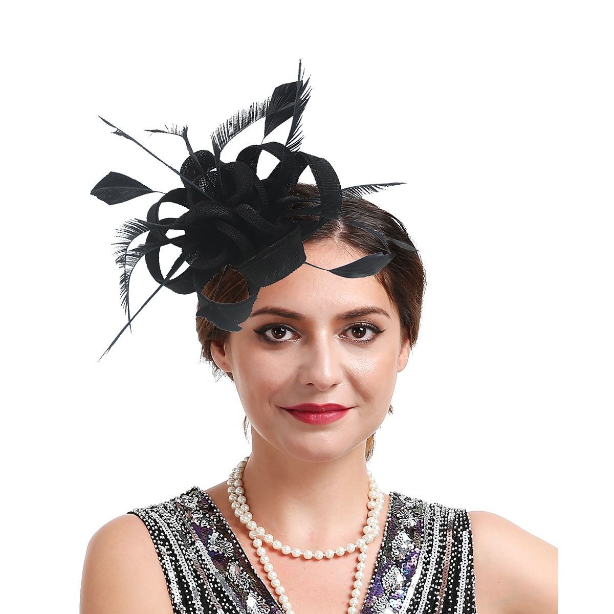 elbűvölő kentucky derby sapka fejfedők organza poliészter / poliamid fedora kalap fátyol sapka tea party lovasverseny hölgyek napi vintage stílusú vintage elegáns toll rátétekkel fejdísz 2025 - $14.49 –P14