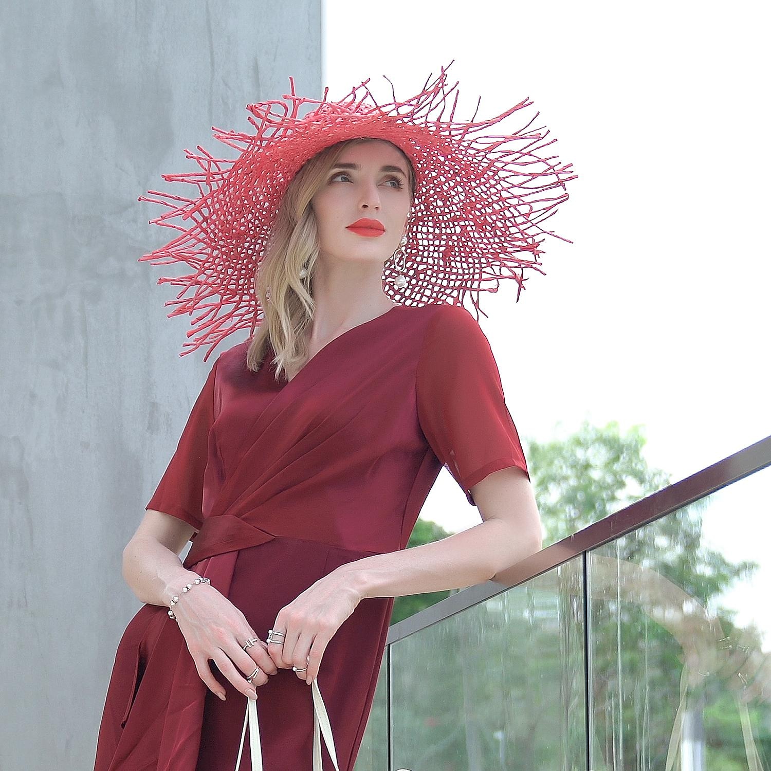 hoeden hoofddeksels strohoed van natuurlijke vezels casual klassiek klassiek retro met hoofddeksel in zuivere kleur 2025 - $11.99 –P15