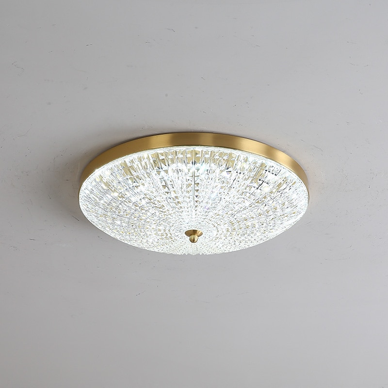 Luz de techo led regulable 38cm diseño circular luces de techo de cobre para sala de estar 110-240v 2026 - $298.69 –P2