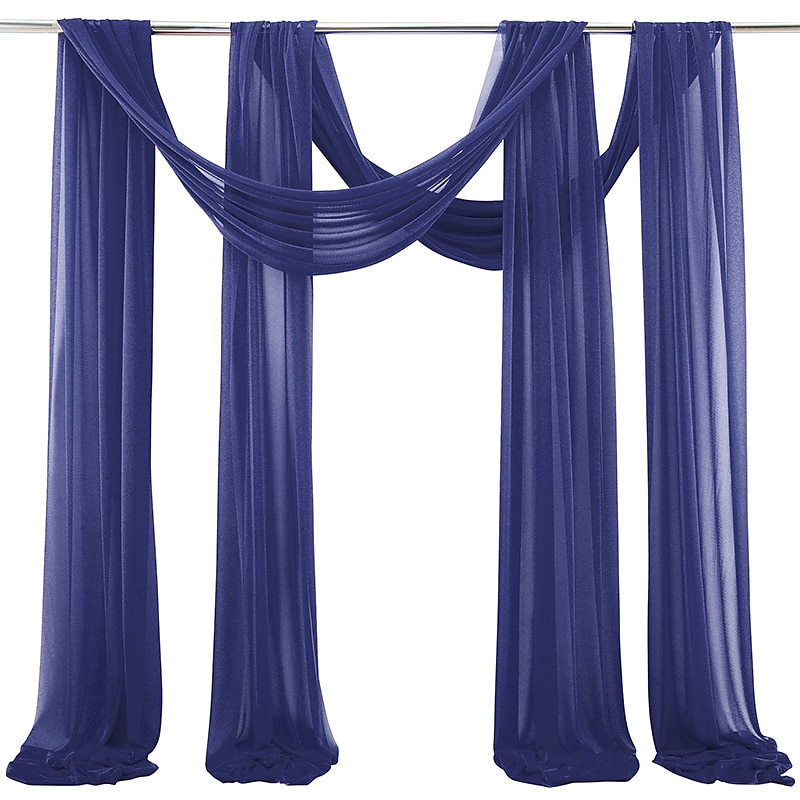 salvie grønn bryllup bue gardiner chiffon stoff draperi ren bakgrunn gardiner for fest seremoni bue scene dekorasjoner 2025 - AU $41.89 –P9