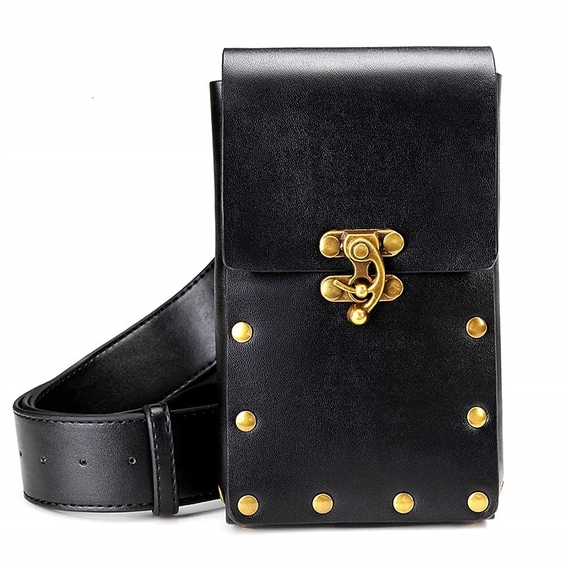 pouzdro na opasek taška do pasu fanny pack středověké vintage kožené pouzdro pouzdro na mobil pouzdro na opasek kapsa na peněženku příležitostná turistika festival renesanční faire kostým cestovní 2025 - $34.99 –P8