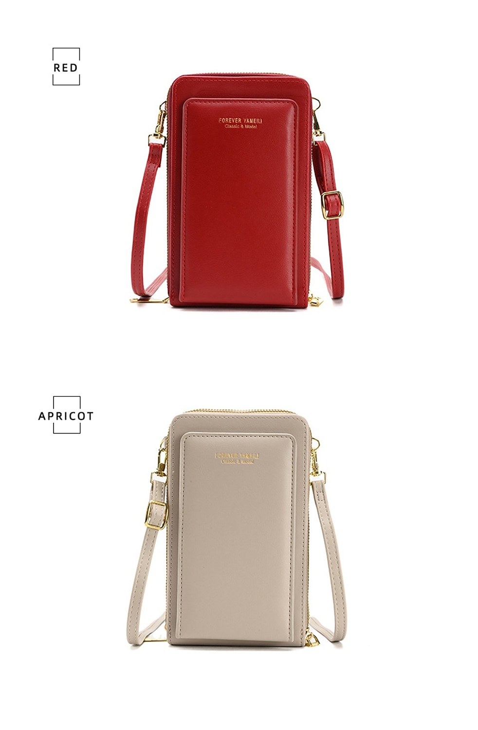 сумка на молнии с сенсорным экраном, весна 2023, новая женская сумка для мобильного телефона, корейская модная сумка через плечо 2026 - $20.99 –P6