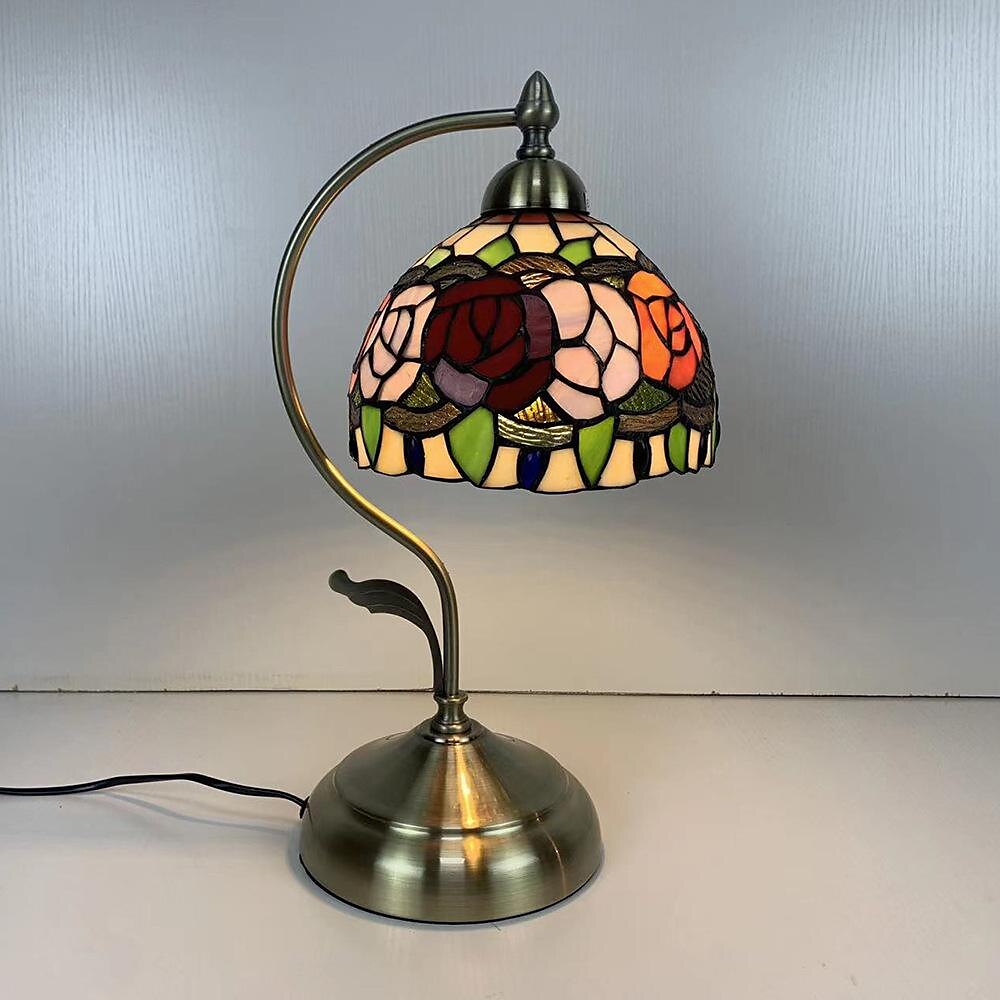 lampada da tavolo a led lampada tiffany lampada in vetro colorato