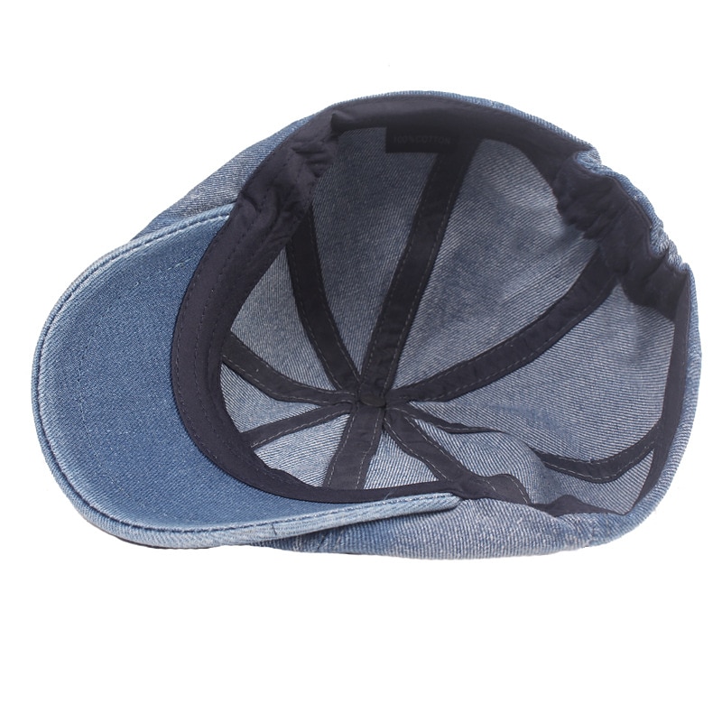 Męskie Beret Kapelusz gazeciarza Czarny Niebieski Jeans Moda miejska Elegancki Codzienny Na zewnątrz Codzienny Wyjściowe Równina Filtr przeciwsłoneczny 2025 - $11.49 –P5