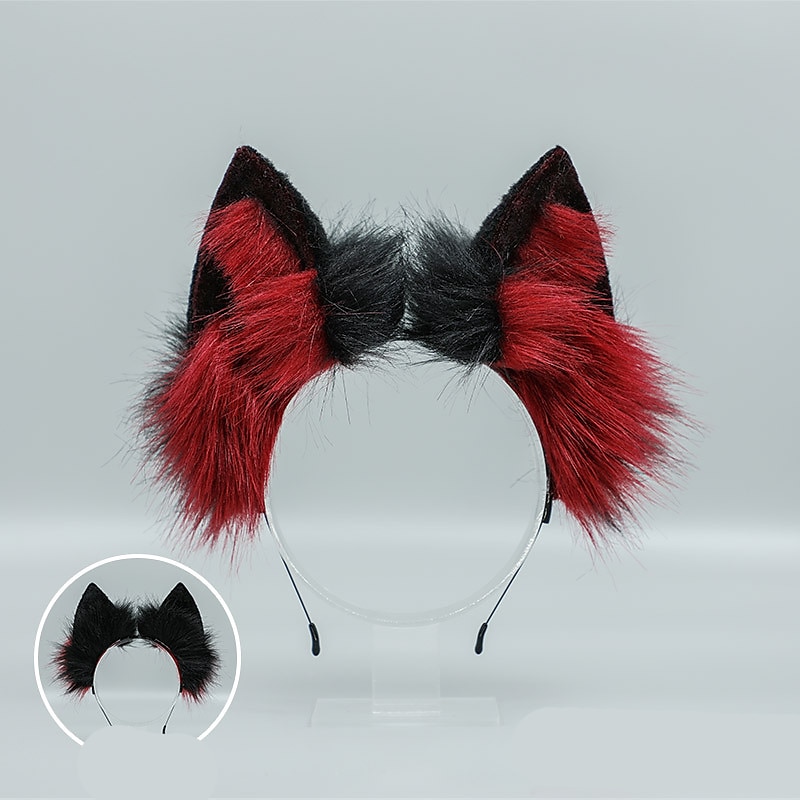 reveklemme kattører pannebånd ulvepoter cosplay kostyme karneval fancy festkostyme tilbehør 2025 - $22.99 –P8