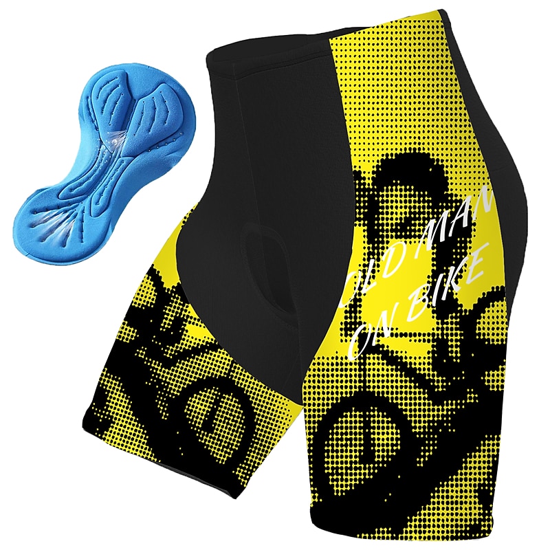 Men's Graphic Letter & Number Funny Cycling Road Shorts Cycling Shorts Bike Padded Shorts / Chamois Bottoms Race Fit Mountain Bike MTB Road Bike Cycling Sports 3D Pad Cycling Quick Dry Moisture 2025 - $26.99 –P10