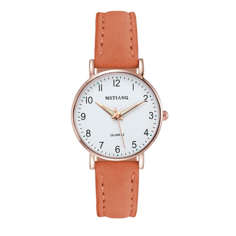 Femmes montre mode casual ceinture en cuir montres lumineuses simples dames petit cadran horloge à quartz robe montres reloj mujer de 2025 ? $16.99 –P5