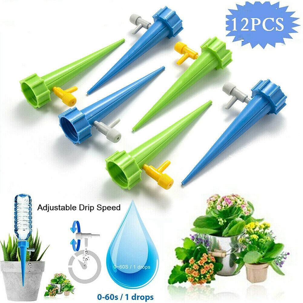 12 stk selvforsynt automatisk drypp vanning vanningssystem automatisk vanningspigg for planter blomst innendørs husholdning 2025 - $6.99 –P4