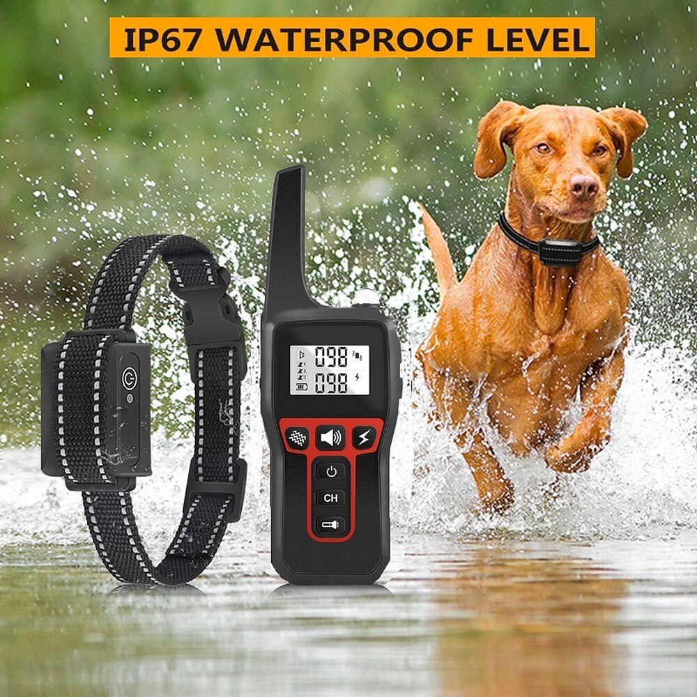 3300FT No Shock Pet Dog Training Collar Beep Vibrating Pet Trainer IPX7 Waterproof Rechargeable Pet Training Collar No Prongs Sound and Vibration Collar 2025 - $63.99 –P8